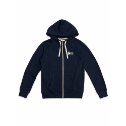 Hættetrøje urban zip, navy, herre