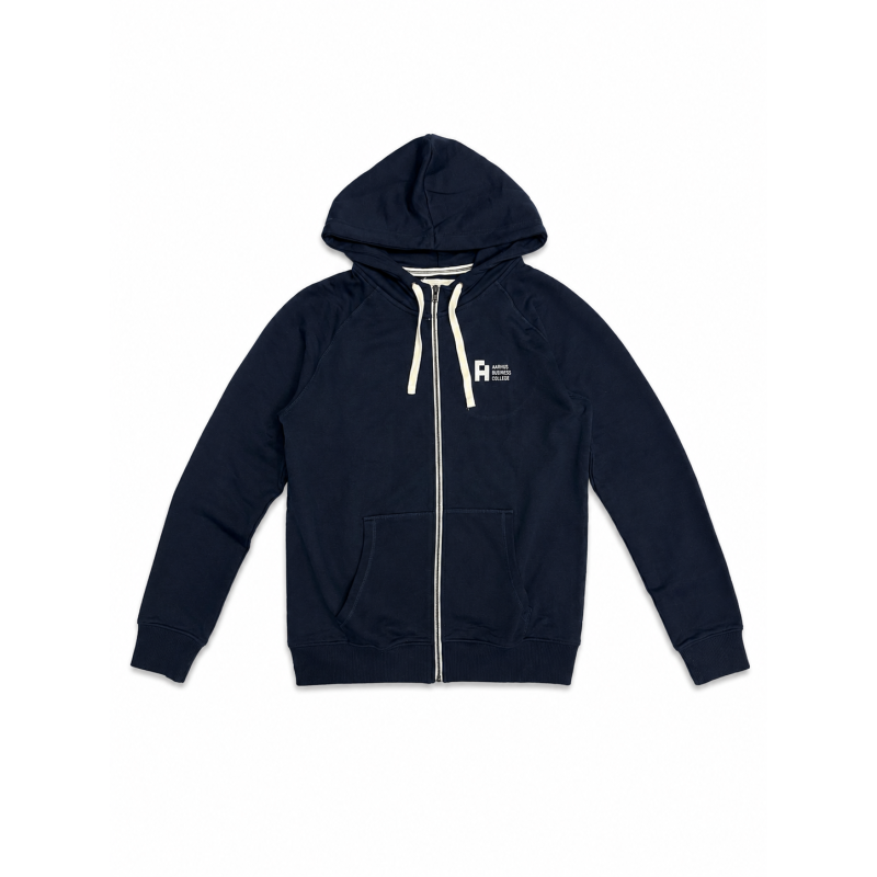 Hættetrøje urban zip, navy, herre