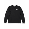 Long sleeve, hvidt logo, sort, unisex