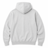 Hættetrøje, blå logo, meleret grå, unisex