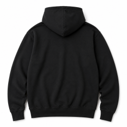 Hættetrøje, hvidt logo, mørkegrå, unisex