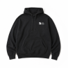Hættetrøje, hvidt logo, mørkegrå, unisex