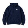 Hættetrøje, hvidt logo, navy, unisex
