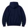 Hættetrøje, hvidt logo, navy, unisex