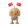 Hoptimist træfigur med danske flag DK